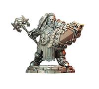 TYL Steelbreaker Warriors Gray 32mm Unpainted Miniature Fantasy Miniatures for War Gaming, RPG - Scale Figures, Detailed Tabletop Boardgame Accessories, Realistic 3D Miniature (D) (32mm)
