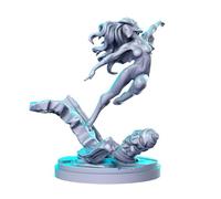 TYL | SUPER HEROES 6| Gray Unpainted Miniature Fantasy Miniatures for War Gaming, RPG 32mm - Scale Figures, Detailed Tabletop Boardgame Accessories, Realistic 3D Miniature (Spider Woman)