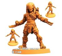 TYL THE SERPENT SKULL HUNTER1 SERGIO1 CLAN1 Gray Unpainted Miniature Fantasy Miniatures for War Gaming,RPG 28mm - Scale Figures,Detailed Tabletop Boardgame Accessories,Realistic 3D Miniature(32mm)