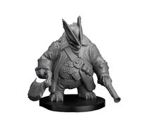 TYL | Tortle Blood Hunter |- Gray Unpainted Miniature Fantasy Miniatures for War Gaming, RPG 28mm - Scale Figures, Detailed Tabletop Boardgame Accessories, Realistic 3D Miniature (32mm)