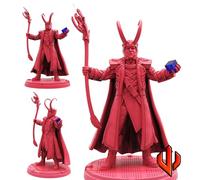 TYL | TRICKSTER |- Gray Unpainted Miniature Fantasy Miniatures for War Gaming, RPG Heroic - Scale Figures, Detailed Tabletop Boardgame Accessories, Realistic 3D Miniature (40mm)