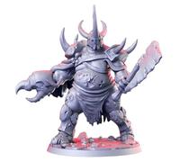 TYL Unique 3D Atlas - Nurgle Lord Fantasy Unpainted Miniature for War Gaming | RPG Scale Figures, Detailed Tabletop Board game Accessories | Realistic Dnd Miniatures (32mm)