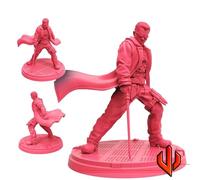 TYL | VAMPIRE HUNTER EDGE |- Gray Unpainted Miniature Fantasy Miniatures for War Gaming, RPG Heroic - Scale Figures, Detailed Tabletop Boardgame Accessories, Realistic 3D Miniature (40mm)
