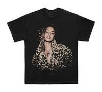 TYLA Women's Official Merch Cross Portrait T-Shirt, Black, M