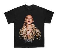 TYLA Women's Official Merch Leopard Portrait T-Shirt, Black, M