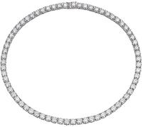 TYLDBNF Accessories 56cttw-90cttw Moissanite Tennis Necklace for Men Women Main Stone 1 D Color Diamond Tennis Necklace Sterling Silver Chain Necklace with GRA of Authenticity