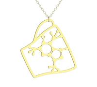 TYLDBNF Accessories 925 Sterling Silver Serotonin Necklace For Women And Men, Dopamine Molecule Necklaces Chemical Formula Necklace, Biochemistry Biochem Pendant Serotonin Dopamine Caffeine