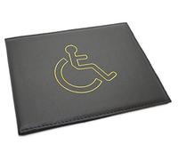Tyler Disabled Blue Badge Holder Hologram Safe Parking Permit Display Cover Wallet in Black, PU Leather, Adults with Mobility Impairments, Unisex, Badge Holder