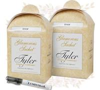 Tyler Diva Dryer Sachets, 4 Glamorous Reusable Dryer Sachets Each Pack, 2 Pack, Home, or Personal Sachet, Bundle with a Lumintrail Stain Remover Pen