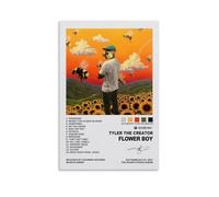 Tyler Flower Boy Poster The Creator Album Signature Posters for Room Aesthetic Canvas Wall Art Bedroom Decor24x36inch(60x90cm)