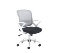 Tyler mesh back operator chair with white frame