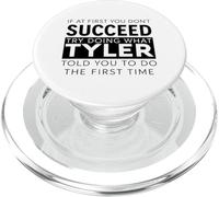 Tyler Name Funny Joke Christmas Birthday Dad Man Father PopSockets PopGrip for MagSafe