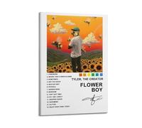 Tyler Poster The Creator Album Flower Boy Tracklsit1 Posters Aesthetic Wall Art Canvas Vintage Poster Decorative Painting Living Room Bed Room Decor12x18inch(30x45cm) Frame-style