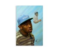 Tyler Poster The Creator Rapper Music Album Vintage Signed Retro Cover Music Posters for Room Aesthetic Canvas Wall Art Bedroom Decor24x36inch(60x90cm)