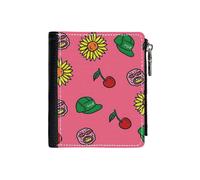 (Tyler The Creator Cherry Bomb Art_25) PU Wallet Compact Bifold with Zipper & Multiple Card Coins Slots Black Stylish Durable Graphic Design Print for Men Women Kids Christmas Gift