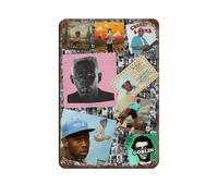 Tyler The Creator Poster Classic Rapper Music Album Cover Posters Retro Poster Metal Tin Sign Chic Art Retro Iron Painting Bar People Cave Cafe Family Garage Poster Wall Decoration 8x12inch(20x30cm)