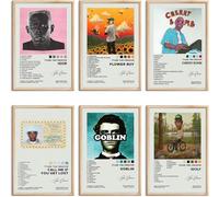 Tyler The Creator Posters Rapper Music Signed Limited Album Cover Posters Prints Canvas Wall Art Set of 6 for Living Room Aesthetic Posters Bedroom Music Classroom Wall Decor Art 8x12 inch Unframed