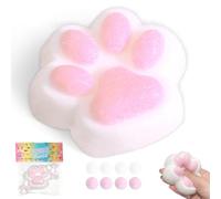 Tylices Squeeze Stress Relief Toy Cat Paw, Cute Soft & Bouncy Fidget Toy for Adults, Stretchable Springy Cat Paw Squeeze, Stress & Relaxation Toy, Kawaii Cat Squeeze Toys, Ideal for Valentines Gift