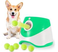 tylxayoxa Automatic Dog Ball Launcher, Dog Interactive Fetch Toy With, Dog Tennis Ball Throwing Machine For Large Size Dogs, With 6 PCS 2.5" Tennis Balls And A Training Whistle(B)