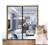 tylxayoxa Cat Door Screen, Thick Anti Cat Mesh Door For Dogs Cats Mosquitos, Partition Mesh Cat Door Screen, For Living Room, Kitchen, Bedroom, Cat Door Screen No Escape With Zipper(90x210cm)