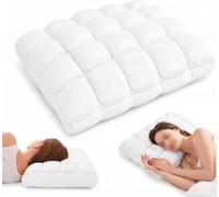 tylxayoxa Cooling Marshmallow Pillow For Adults,Mellow Puff Cloud Sleep Pillows,Quilted Cool-Touch Bed,Breathable High Resilience