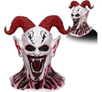 tylxayoxa Devil Halloween Headgear One-piece Red Horn(C)
