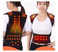 tylxayoxa Lower Back Brace Pain Relief Magnet Heating Adjustable Lumbar Support Sciatica Spinal Stenosis Scoliosis Or Herniated Disc (Color : Black, Size : XL)