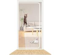 tylxayoxa Mesh Door For Cats, Reinforced, Pet-proof Mesh Door, Durable, Cat-resistant Mesh Door With Zipper, Prevents Dogs And(95x205cm)