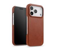 TYLYJSU Genuine Leather Case for Iphone 17Pro Max/17/17Pro/17Air, Ultra Thin Magnética Cover with Screen Camera Protection Premium Business Shell,Brown,17Air