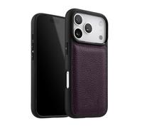 TYLYJSU Ultra Thin Case for Iphone 17Pro Max/17/17Pro/17Air, Genuine Leather Cover with Screen Camera Protection Premium Business Shell,Purple,17