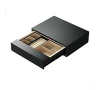 TYLZDZ Safes Drawer Safe Fingerprint Password Anti-theft Invisible Mini Drawer Safe All-steel Touch Screen Office And Household Small Wardrobe (Color : Black)