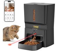 TYM 7L Automatic Cat Feeder with Controllable 2K 3MP Camera - Automatic Feeder Support 2.4GHz/5GHz WiFi,Pet Food Dispenser with Smart App, Pet Companion，Night Vision, Voice Communication