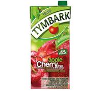 Tymbark Mixed Fruit Drinks Bundle - Refreshing Beverage Variety Pack, 2L Bottle (6, Apple Cherry)