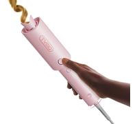 TYMO Hair Curler Automatic Rotating - CURLPRO, Beach Waves Curling Wand, Anti-Scald Curling Iron, Portable 500 Million Ionic, Dual Voltage & Lightweight for Travel, Ceramic Coating, Pink 1 inch