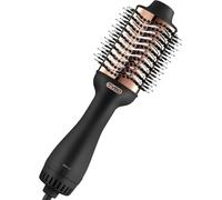 TYMO Ionic Hair Dryer Brush - One-Step Hot Air Styler with Titanium Barrel | Volumizer with Sectioning Comb for mid to Long Hair,1200W Powerful Airflow For Fast, Smooth, Frizz-Free Blowouts