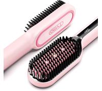 TYMO Ionic Plus Hair Straightener Brush UK, Upgraded Straightening Brush with D