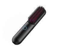 TYMO Porta Pro Portable Hair Straightening Brush - Cordless & Corded Dual-Mode, Ceramic Heating Teeth, 200 Million Negative Ions - Black, Porta Pro