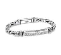TYMONT Vintage S925 Silver-Plated Bracelet, Men's Bracelet, Unique Fashion Accessory, Gift,Silver,20cm