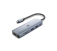 Tymyp 6 in 1 USB C Hub, Multi-Port Connector, 4K HDMI, 100W Power Delivery, 3 x USB 3.0, SD/TF Card Reader for Notebooks and Mobile Gadgets, Works with Dell/HP/Surface and More Type C Devices