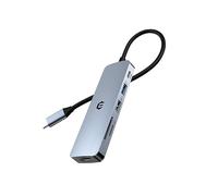 Tymyp USB C Hub, 6 in 1 Adapter for Laptop Pro/Air, iPad Pro, Mac and Beyond, 4K HDMI, 100W PD, USB Ports, Card Reader