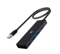 Tymyp USB Hub, 4-Port USB 3.0 Hub, USB Splitter for Laptop, Xbox, Flash Drive, HDD, Gaming Device, Printer, Camera, Keyboard, Mouse, and More