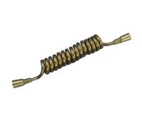 TYMYW Bidet Sprayer Spring Hose,Retractable Shower Hose,Stainless Steel Interface Spiral Hose,Suitable for Handheld Shower Bidet,Gold,2M