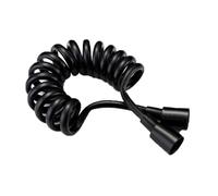 TYMYW Bidet Sprayer Spring Hose,Retractable Shower Hose,Stainless Steel Interface Spiral Hose,Suitable for Handheld Shower Bidet,Black,2M