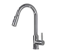 TYMYW Kitchen Tap with Pull Out Spray 360° Swivel Kitchen Tap with 3 Spray Modes Hot and Cold Stainless Steel,Chrome