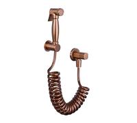 TYMYW Rose Gold Handheld Toilet Bidet Sprayer Kit All-Copper Pressurized Sprayer with Retractable Hose Wall Bracket for Bathroom