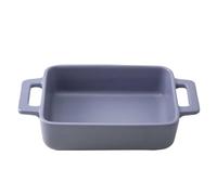 TYMYYS Baking Dishes For Oven, Small Casserole Dishes, Ceramic Oven Dish, Round Baking Tray, Roasting Dish-Purple-20x12x5cm, 500ml