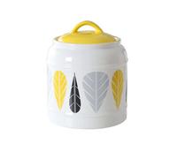 TYMYYS/ Cookie Jars For Kitchen Counter, Flour And Sugar Containers Ceramic, Kitchen Canisters For Countertop, Ceramic Airtight Jar-yellow-2300ml/81oz