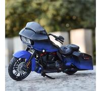 TYNBV Motorbike Collectible Model 1:18 For Harley For Davidson 2018 CVO Road Glide Die-casting Motorcycle Model Collection Hobby Toy Gift Off-road(Blue)