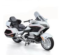 TYNBV Motorbike Collectible Model Motorcycle Alloy Diecast Model Simulation Collection Ornament Toy 1:11 For H-ONDA Golden Wing GL800(White)