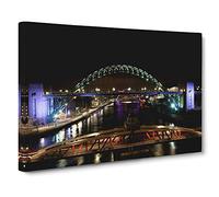 Tyne Bridge Newcastle Canvas Wall Art Print 20x14 Inch